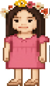 Angel, as a pixel character
